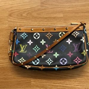 Louis Vuitton multicolored pochette bag